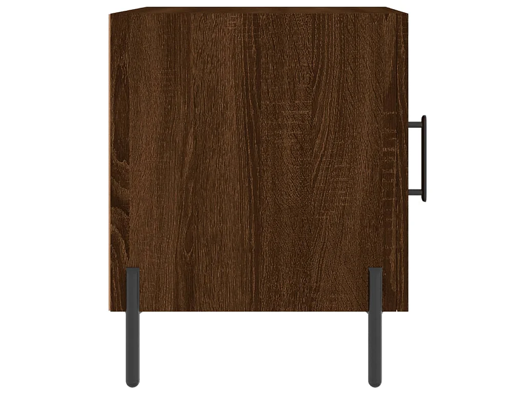 Nachtkastjes 2 st 40x40x50 cm bewerkt hout bruin eikenkleur