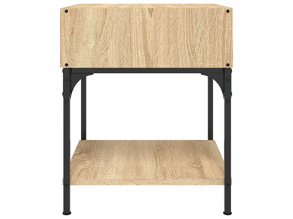 Nachtkastjes 2 st 40x41x50 cm bewerkt hout sonoma eikenkleurig