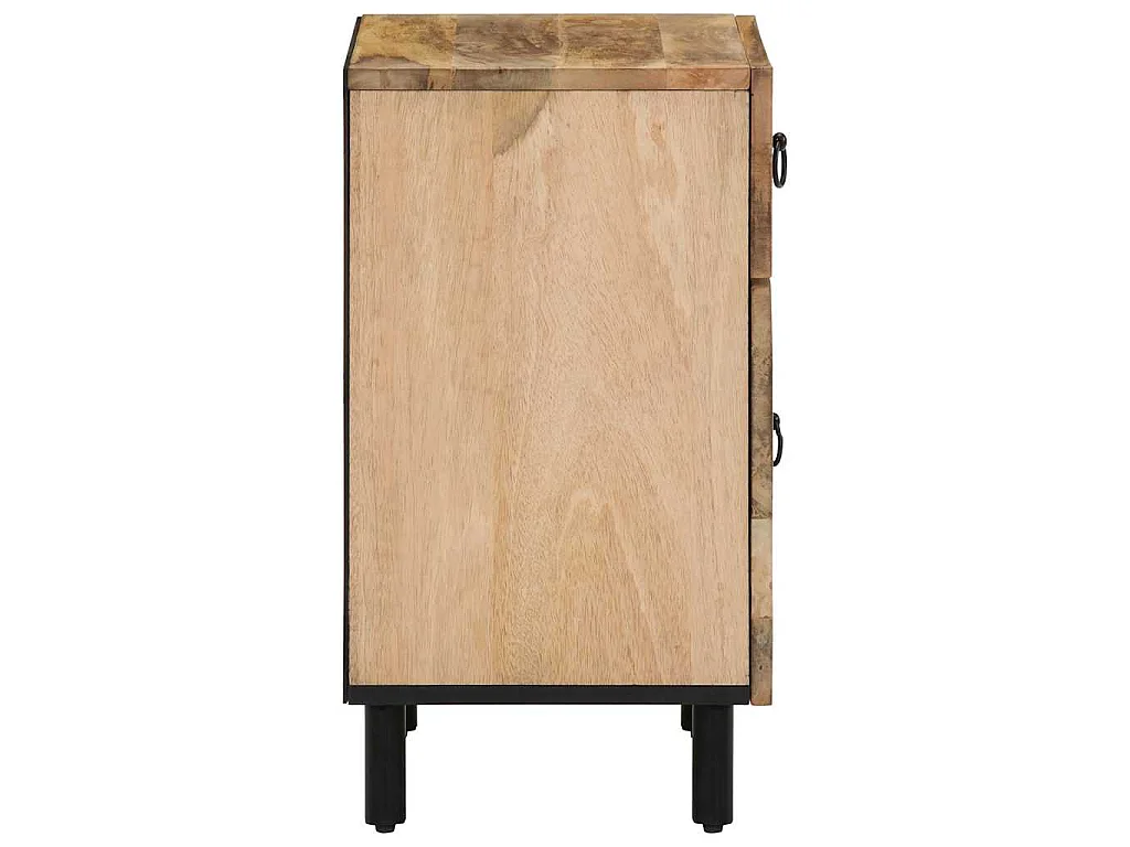 Table de chevet 50x33x60 cm bois de manguier massif