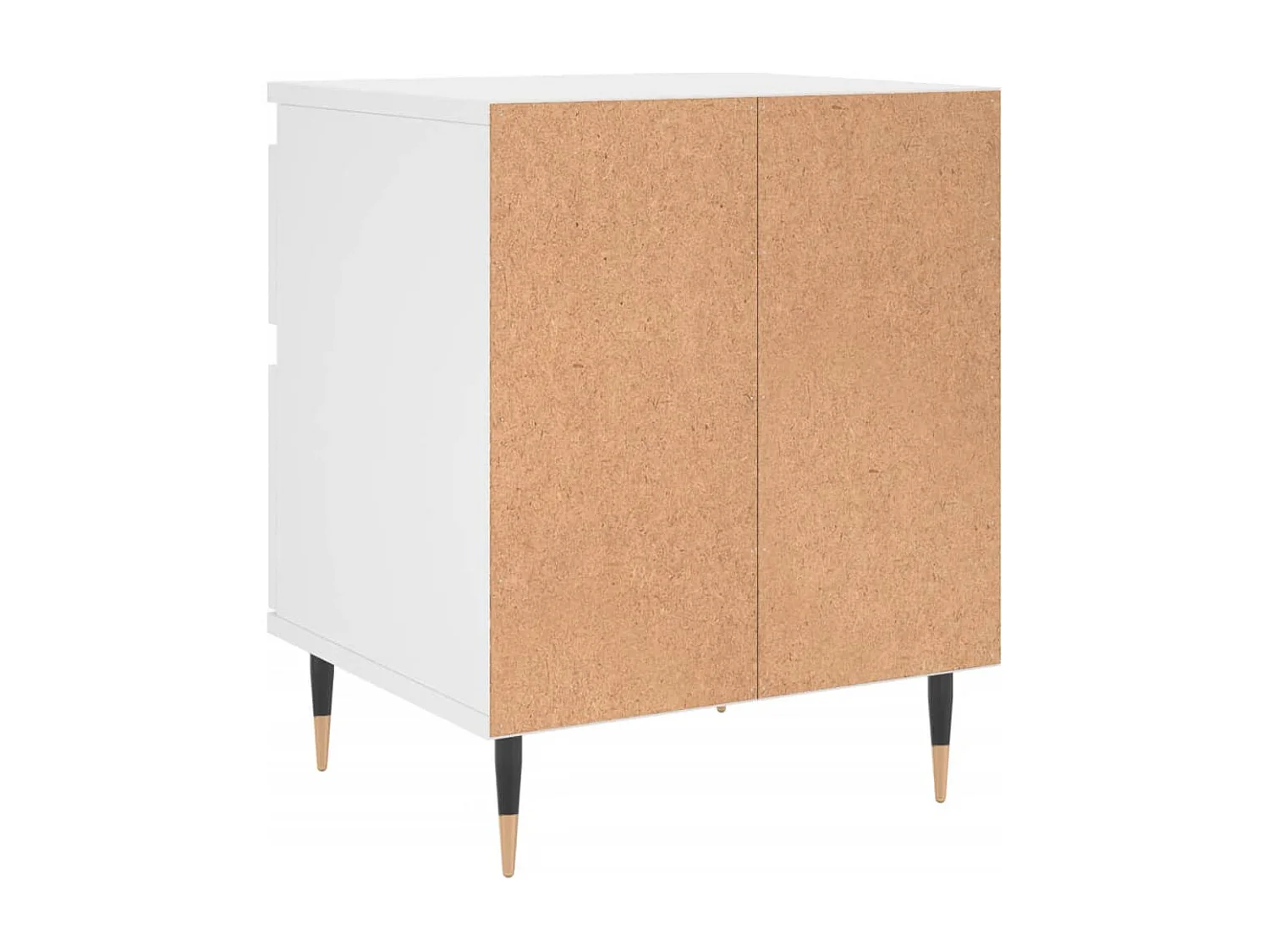 Table de chevet Blanc 40x35x50 cm Bois d’ingénierie