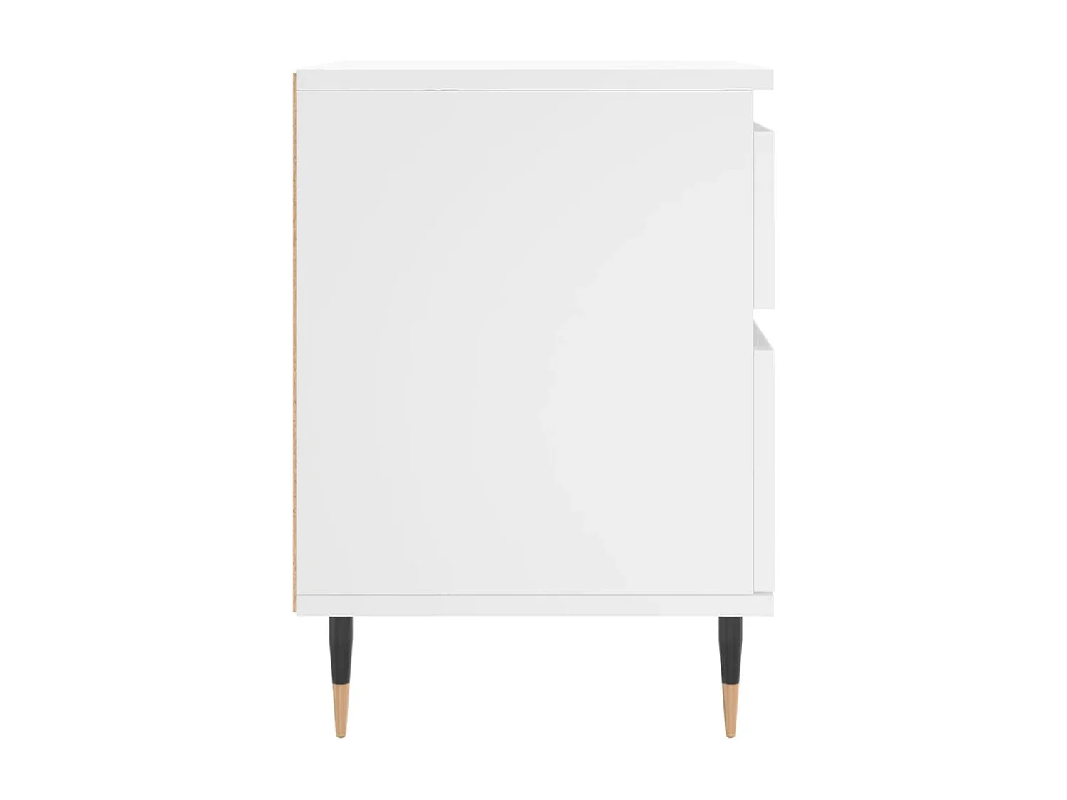 Table de chevet Blanc 40x35x50 cm Bois d’ingénierie