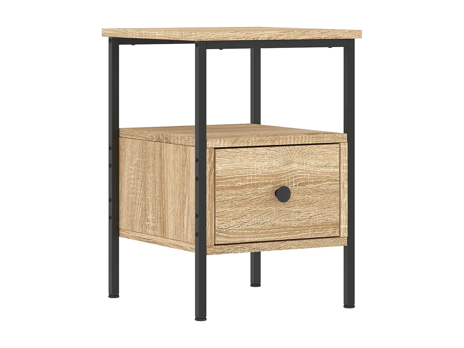 Mesita de noche madera de ingeniería roble Sonoma 34x36x50 cm