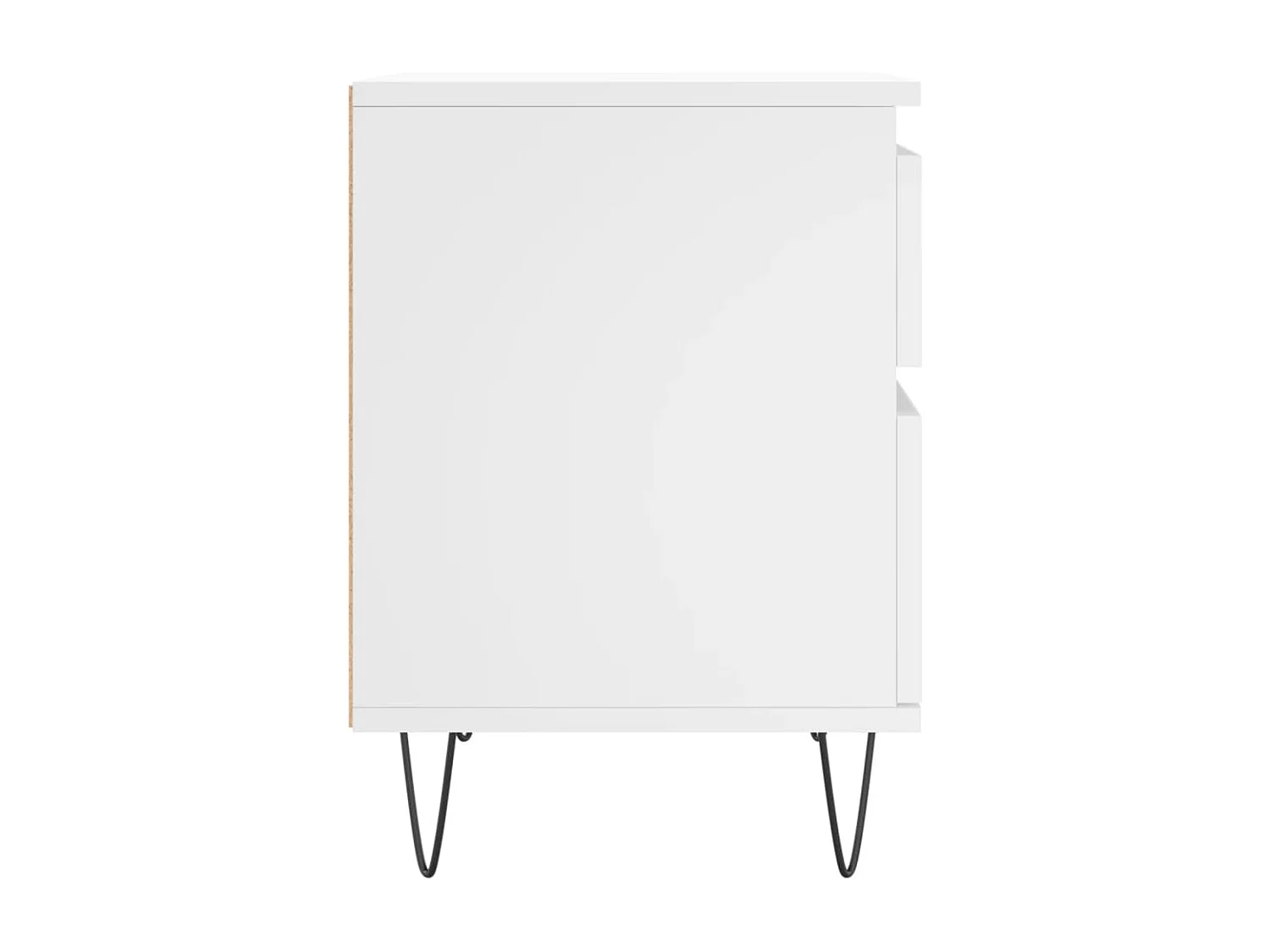 Tables de chevet 2 pcs blanc 40x35x50 cm bois d’ingénierie