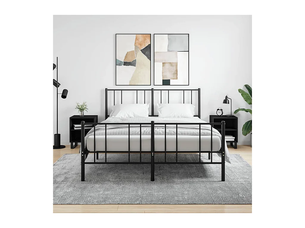 Nachtkastjes 2 st 40x30x50 cm bewerkt hout zwart