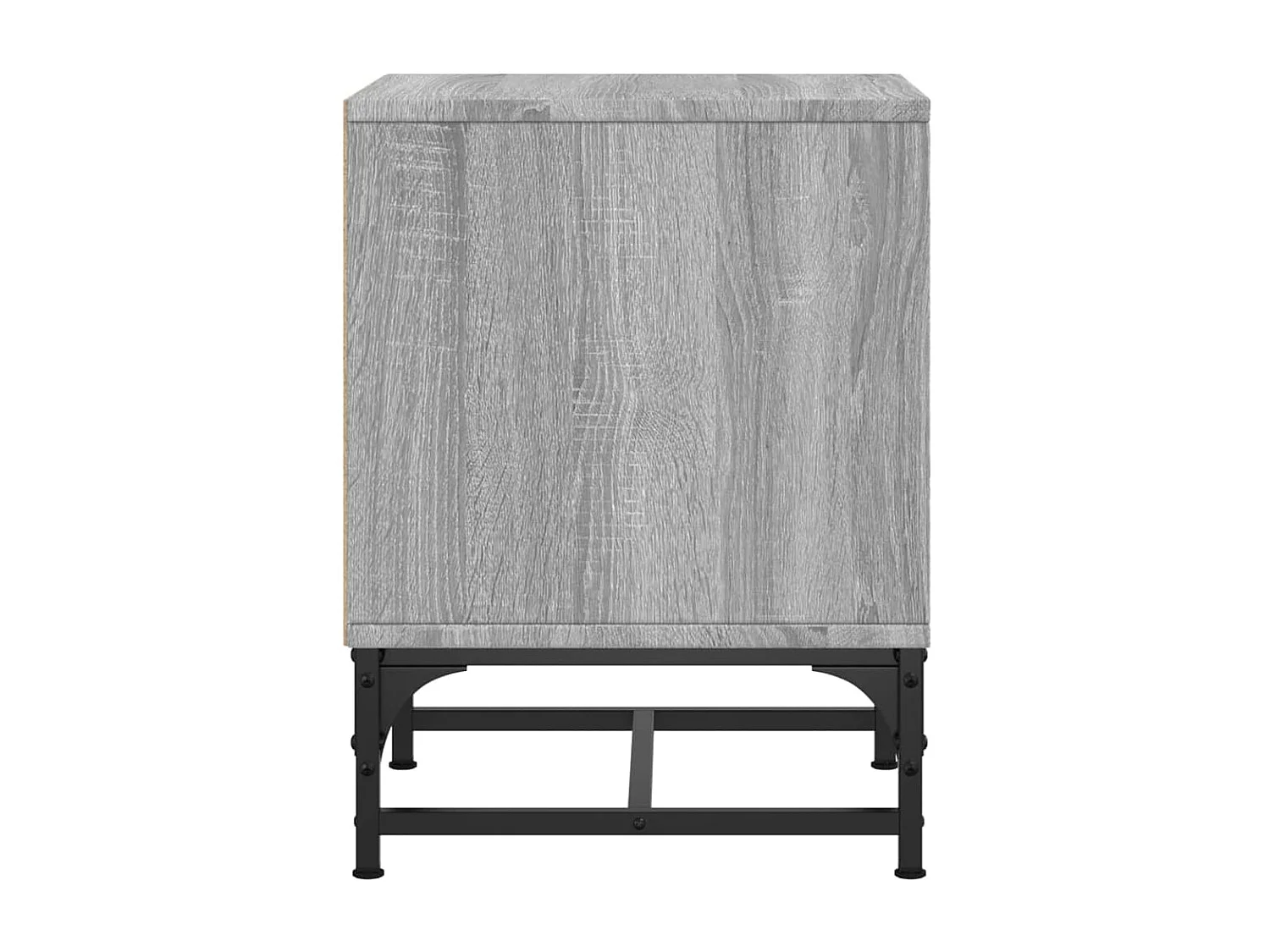 Tables de chevet et portes vitrées 2 pcs sonoma gris 35x37x50cm