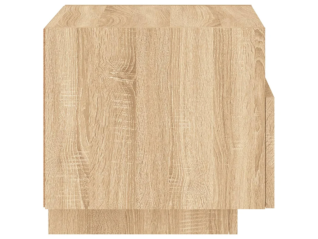 Comodino con Luci LED Rovere Sonoma 40x39x37 cm