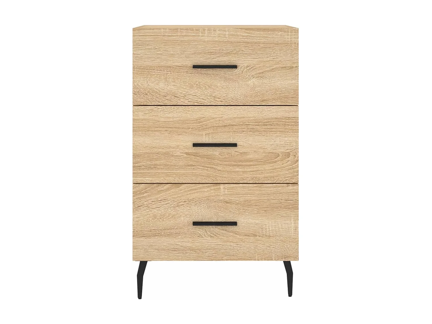 Table de chevet chêne sonoma 40x40x66 cm bois d'ingénierie