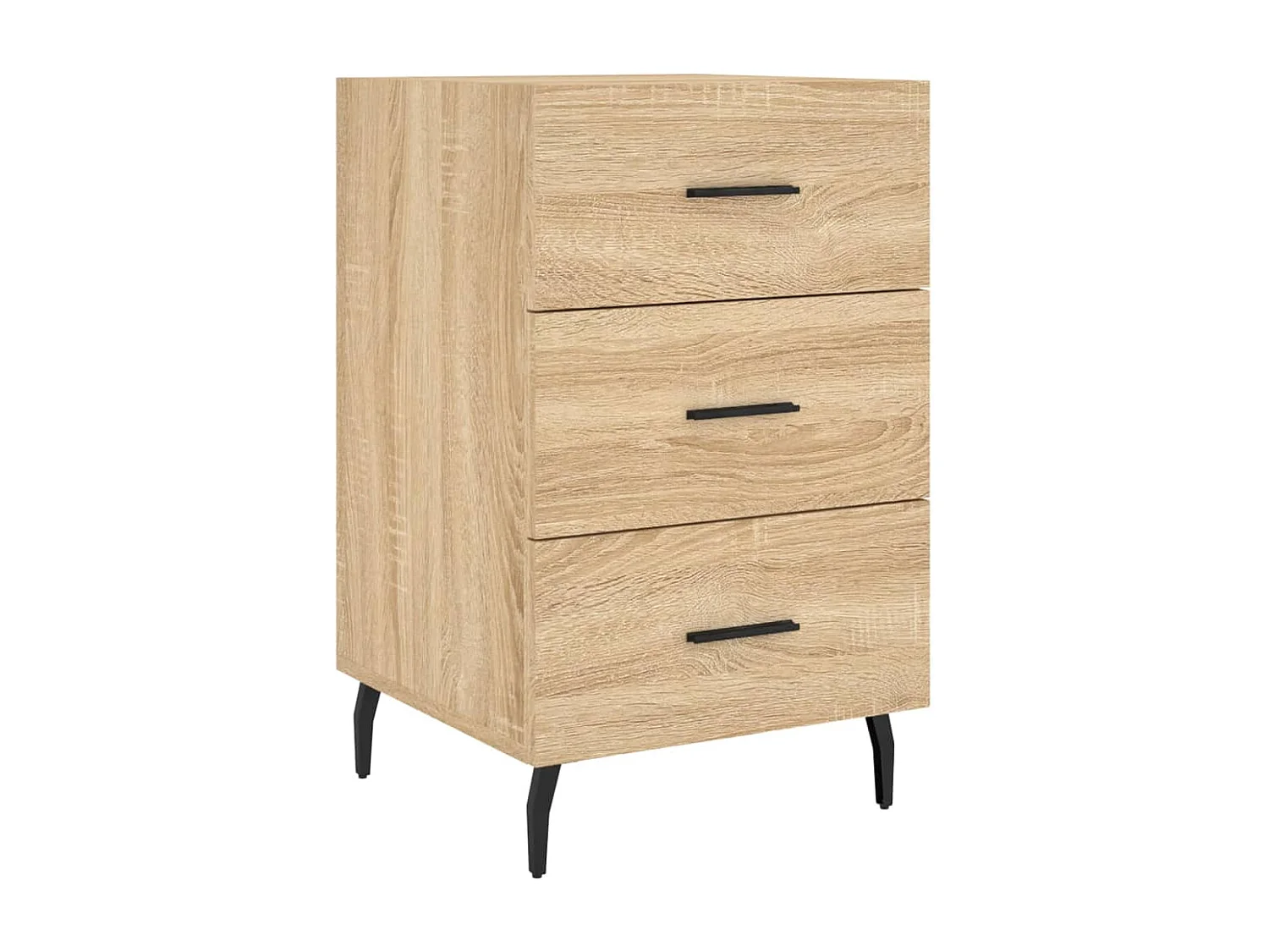 Table de chevet chêne sonoma 40x40x66 cm bois d'ingénierie