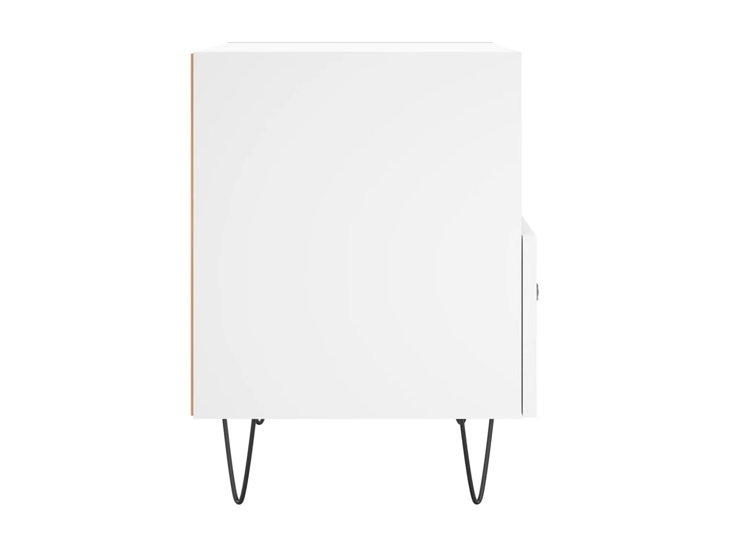 Comodino Bianco 40x35x47,5 cm in Legno Multistrato