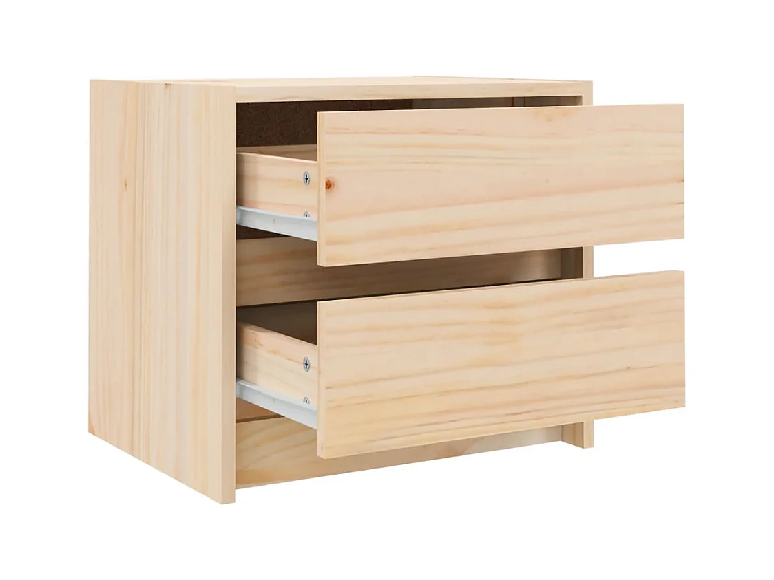 Table de chevet 40x31x35,5 cm bois de pin massif