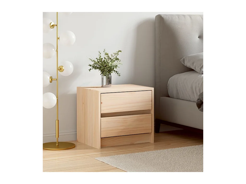 Table de chevet 40x31x35,5 cm bois de pin massif