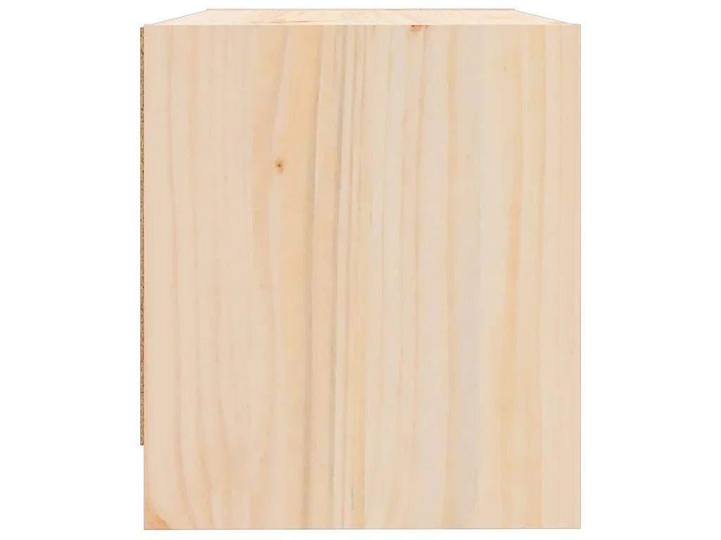 Comodino 40x31x35,5 cm in Legno Massello di Pino