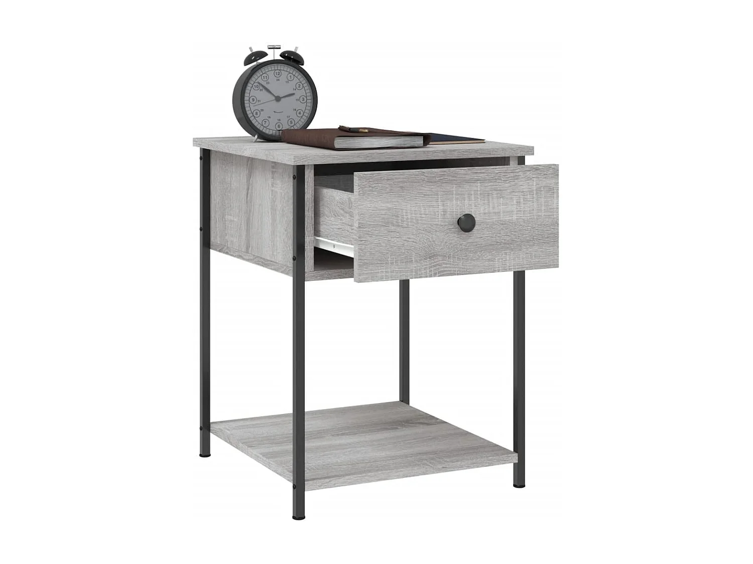 Nachttische 2 Stk. Grau Sonoma 44x45x58 cm Holzwerkstoff