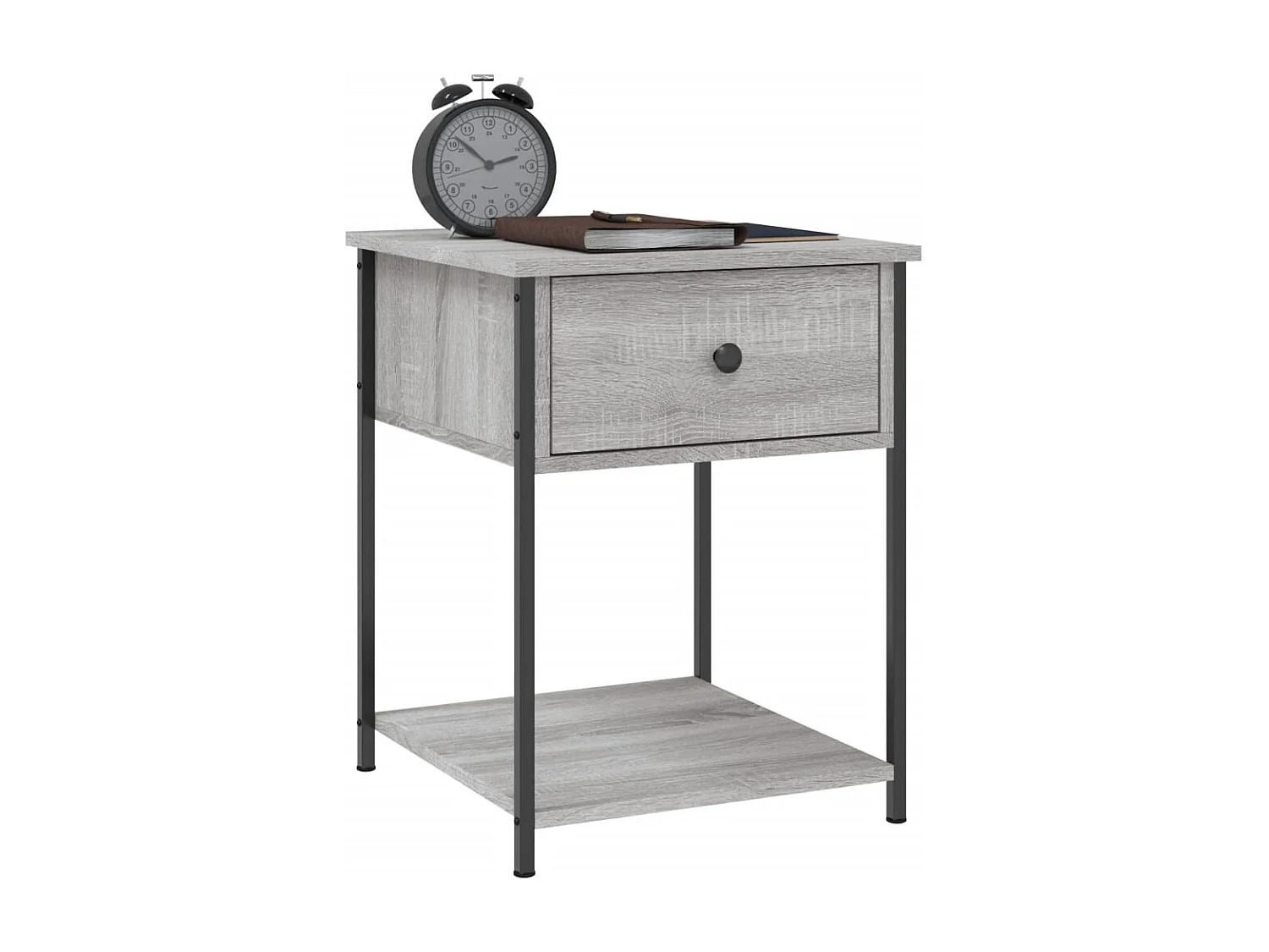 Nachttische 2 Stk. Grau Sonoma 44x45x58 cm Holzwerkstoff