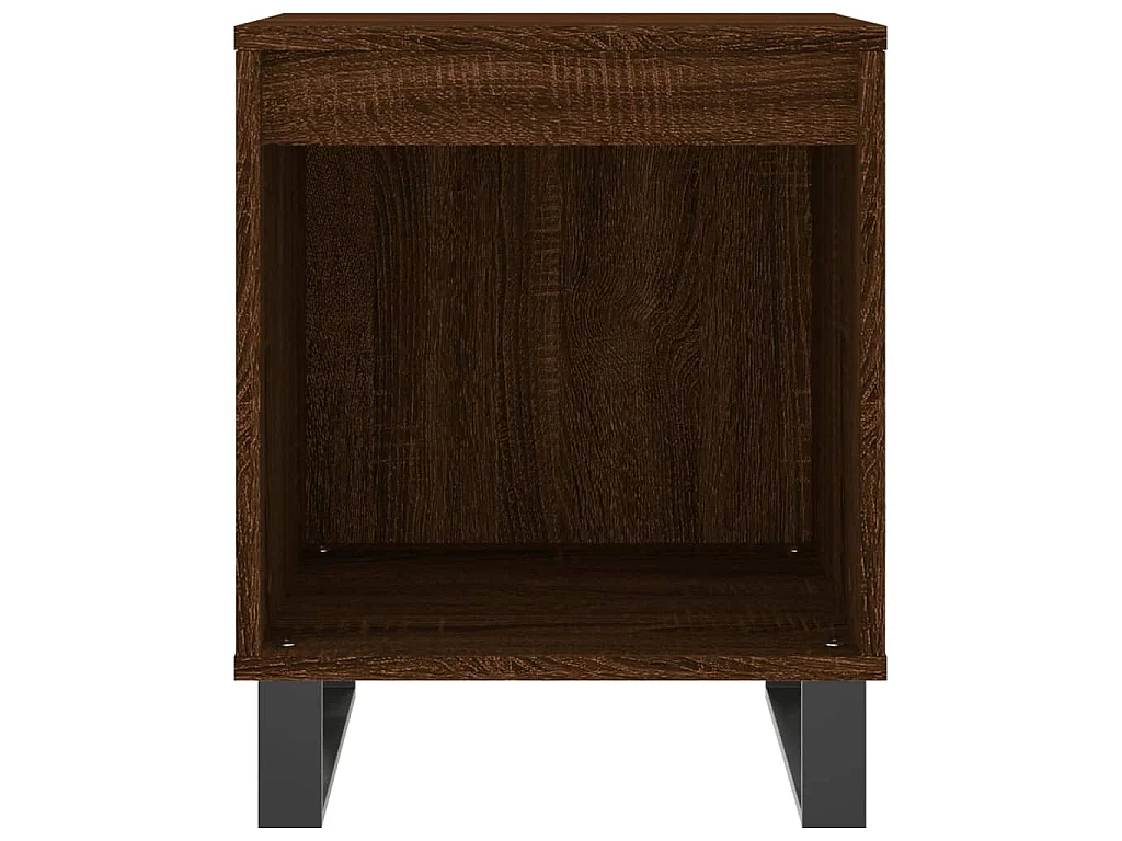 Tables de chevet 2 pcs chêne marron 40x35x50 cm bois ingénierie