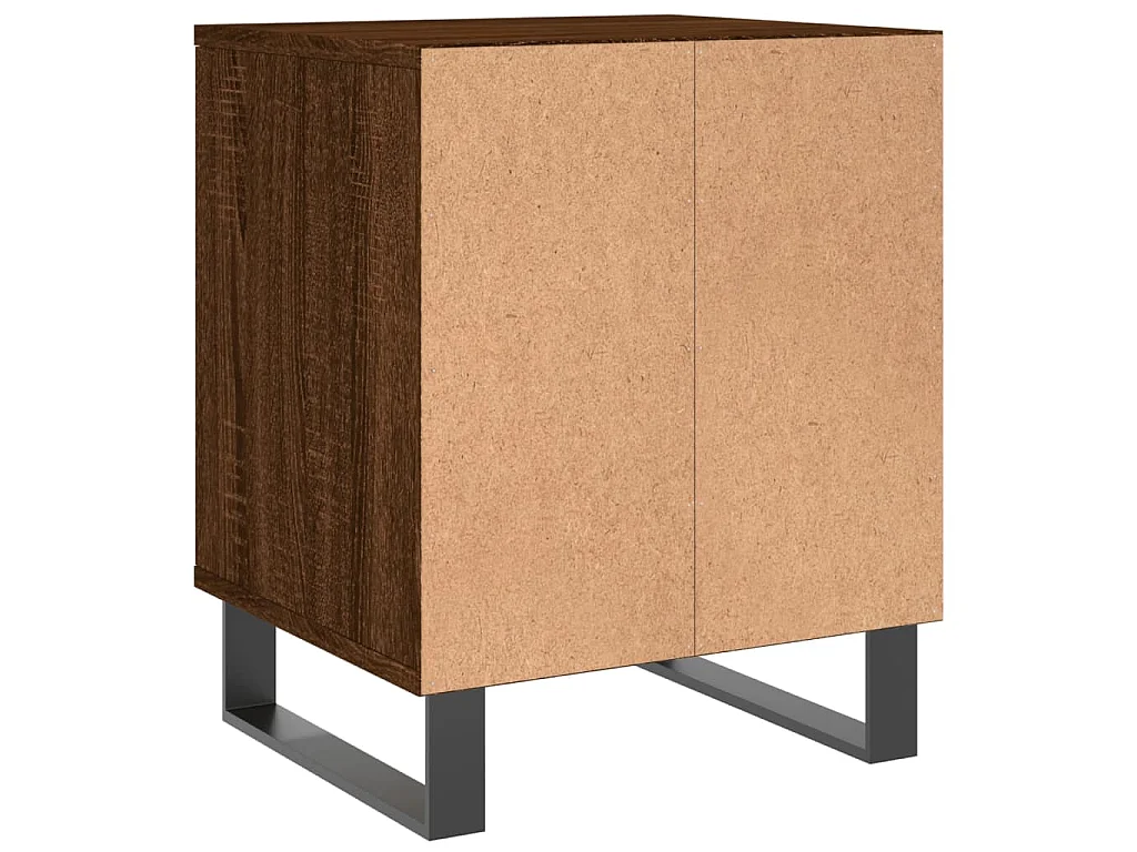 Tables de chevet 2 pcs chêne marron 40x35x50 cm bois ingénierie