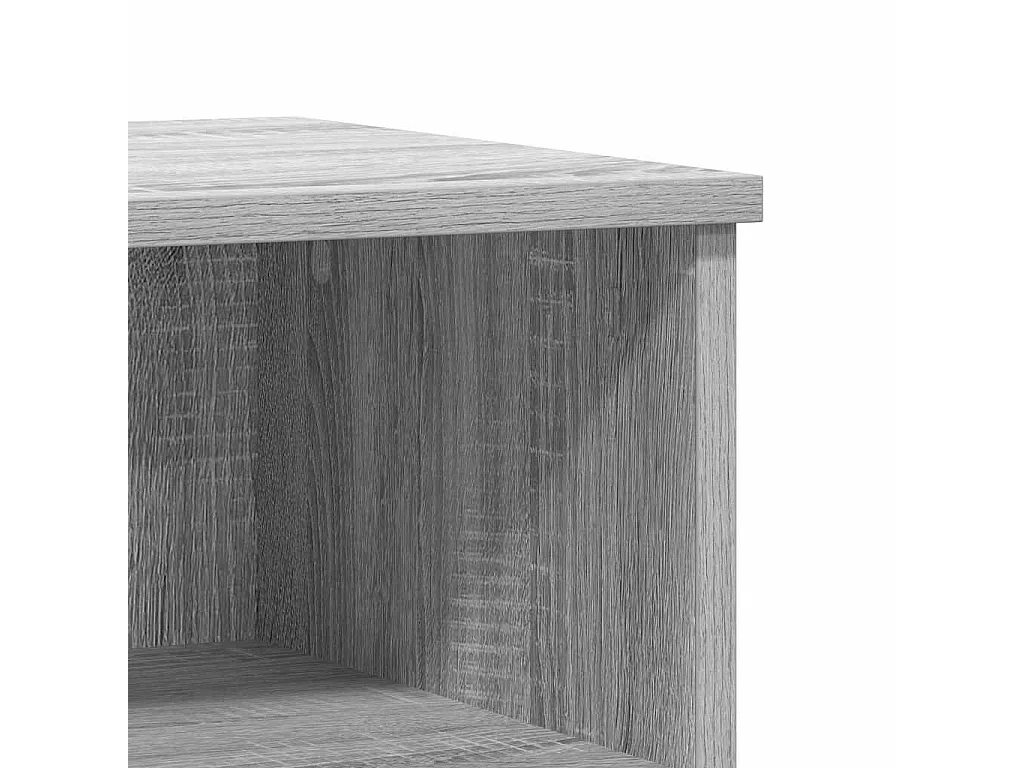Nachttische 2 Stk. Grau Sonoma 40x35x50 cm Holzwerkstoff