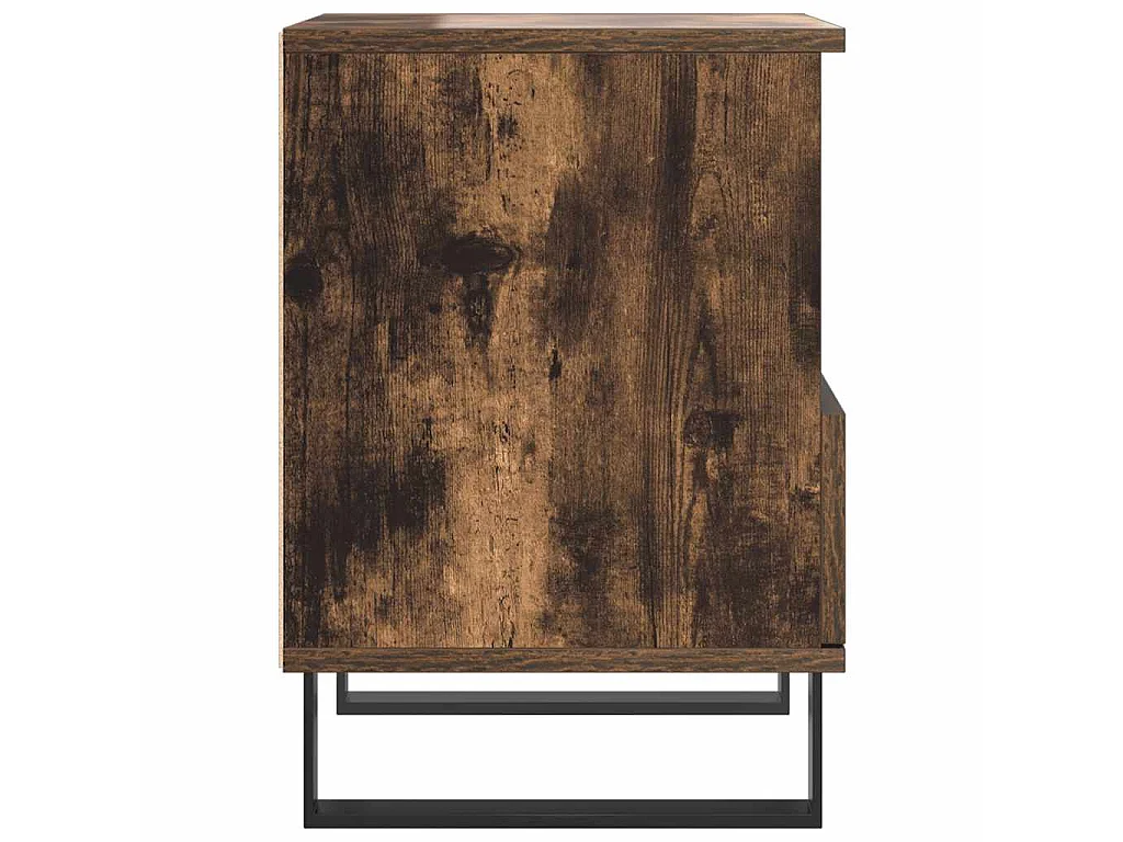 Nachttische 2 Stk. Räuchereiche 40x35x50 cm Holzwerkstoff