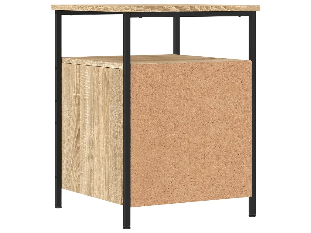 Nachtkastje 44x45x60 cm bewerkt hout sonoma eikenkleurig