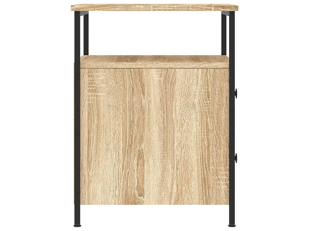 Nachtkastje 44x45x60 cm bewerkt hout sonoma eikenkleurig