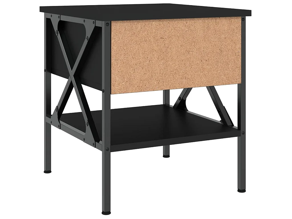 Nachttisch Schwarz 40x42x45 cm Holzwerkstoff