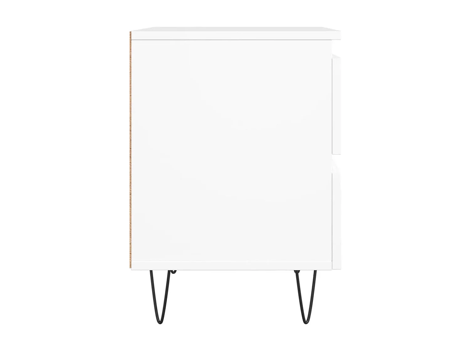 Table de chevet Blanc 40x35x50 cm Bois d’ingénierie