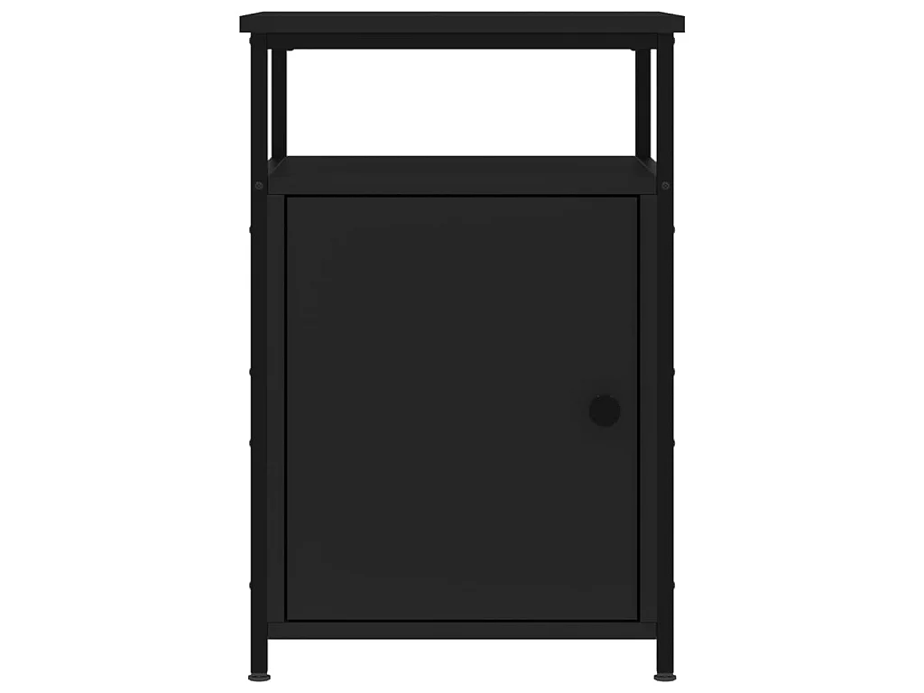 Tables de chevet 2 pcs noir 40x42x60 cm bois d'ingénierie