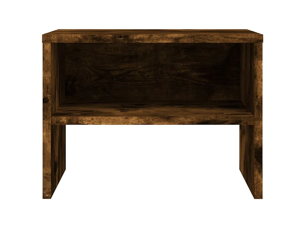 Nachtkastjes 2 st 40x30x30 cm bewerkt hout gerookt eikenkleurig