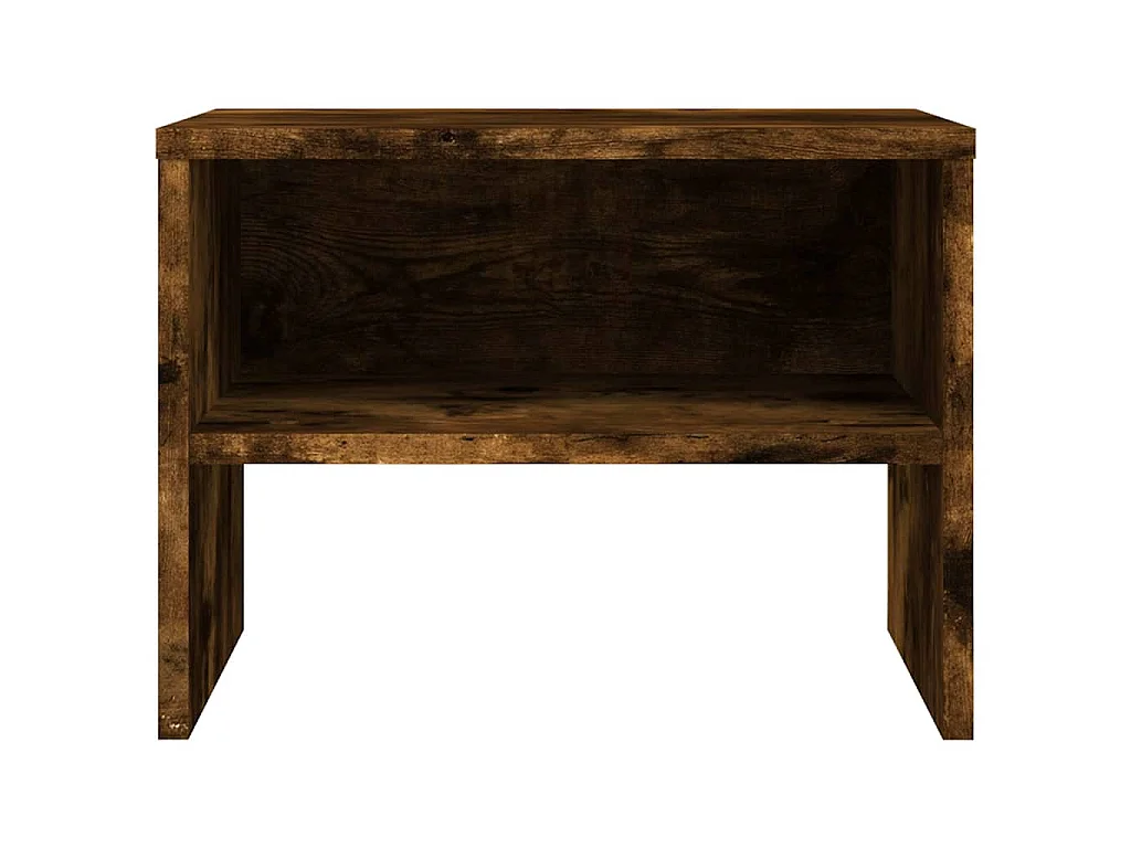 Tables de chevet 2 pcs Chêne fumé 40x30x30 cm Bois d'ingénierie