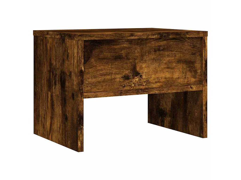Tables de chevet 2 pcs Chêne fumé 40x30x30 cm Bois d'ingénierie