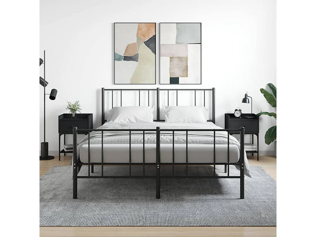 Nachttische 2 Stk. Schwarz 40,5x31x60 cm Holzwerkstoff