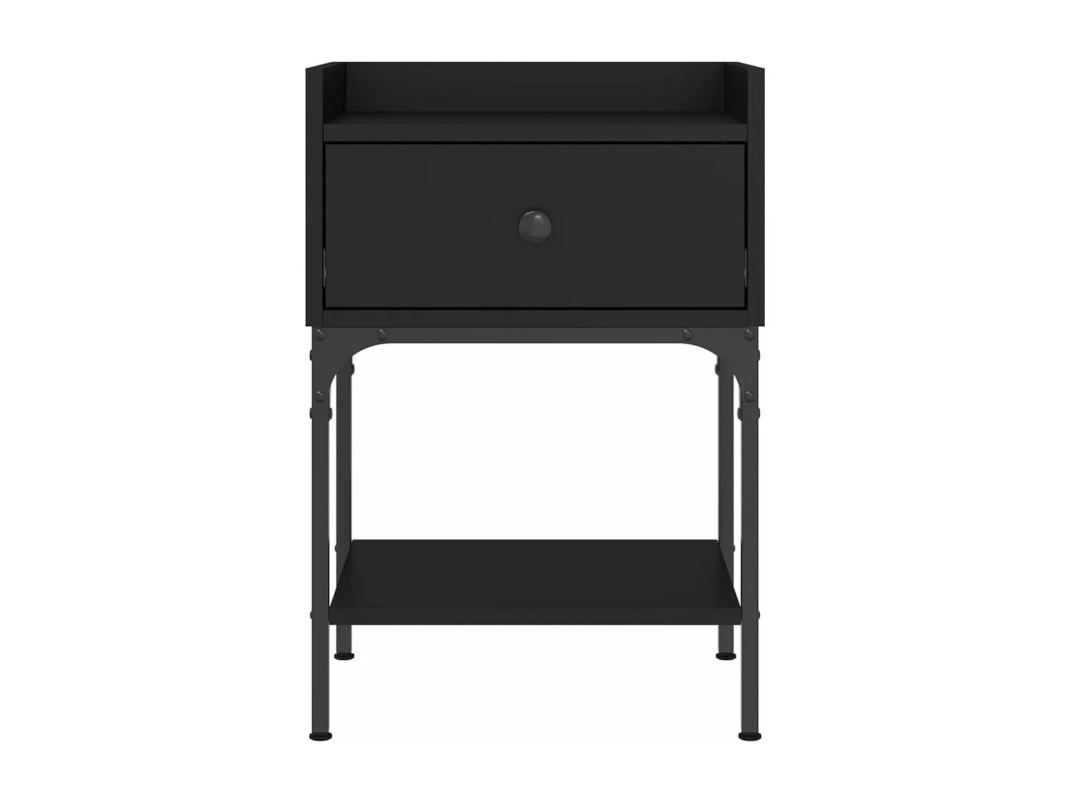 Nachttische 2 Stk. Schwarz 40,5x31x60 cm Holzwerkstoff