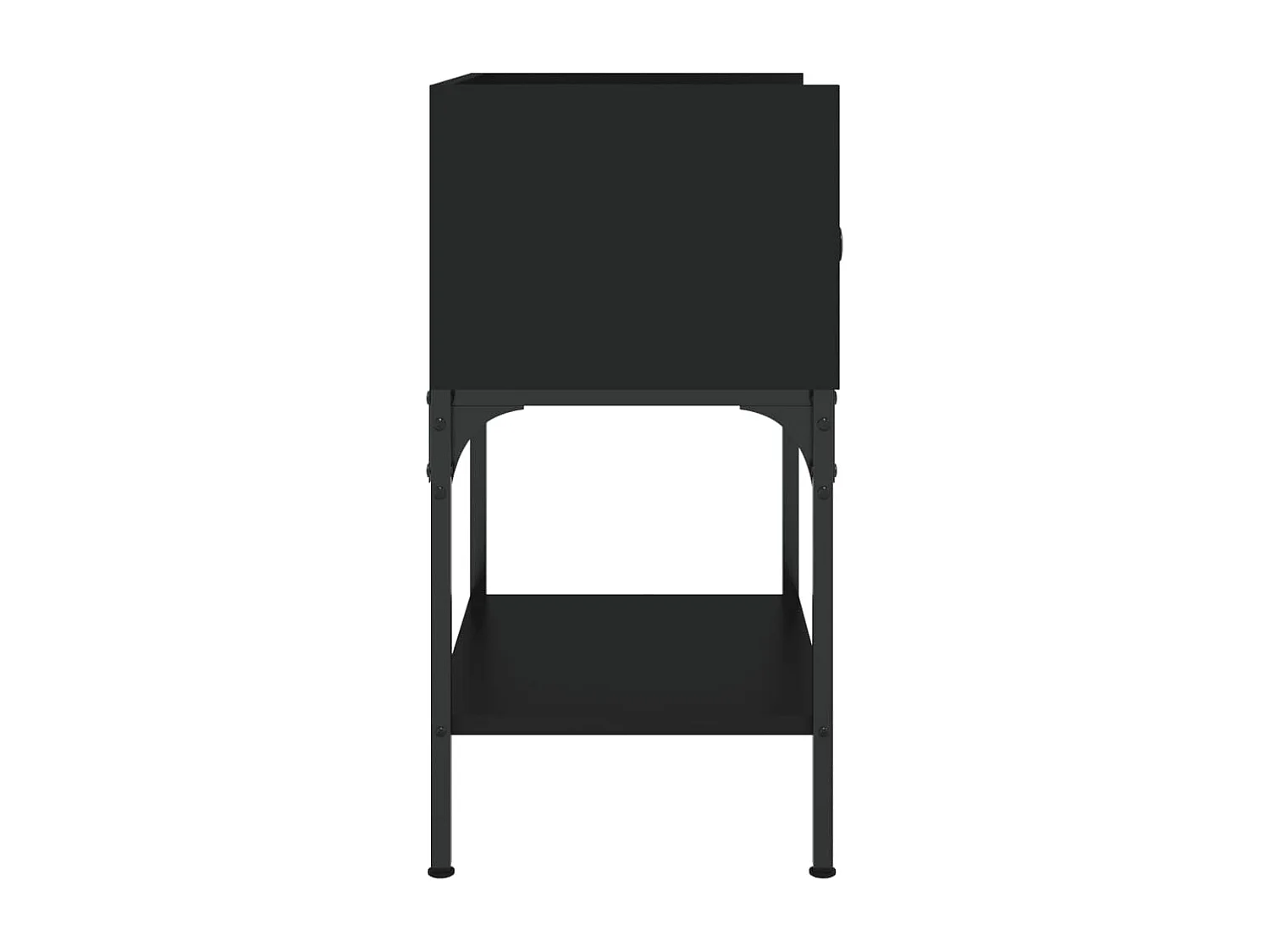 Nachttische 2 Stk. Schwarz 40,5x31x60 cm Holzwerkstoff