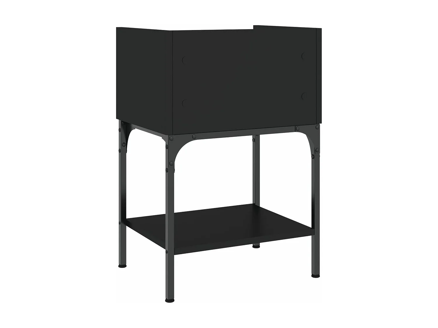 Nachttische 2 Stk. Schwarz 40,5x31x60 cm Holzwerkstoff