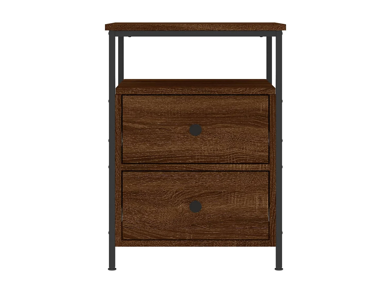 Nachttisch Braun Eichen-Optik 44x45x60 cm Holzwerkstoff