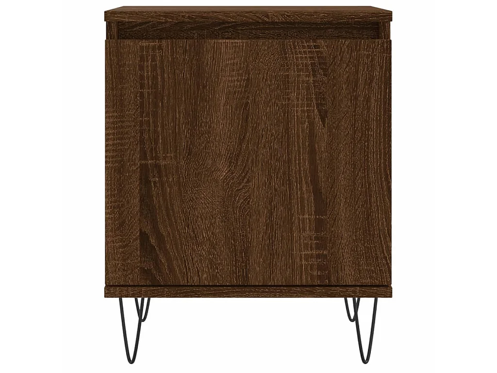 Table de chevet chêne marron 40x30x50 cm bois d'ingénierie