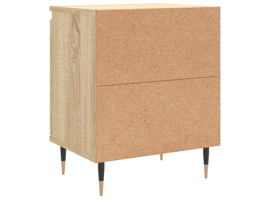 Nachttische 2 Stk. Sonoma-Eiche 40x30x50 cm Holzwerkstoff