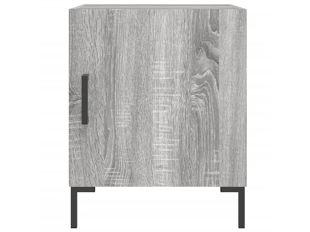 Mesitas noche 2 uds madera ingeniería gris Sonoma 40x40x50 cm