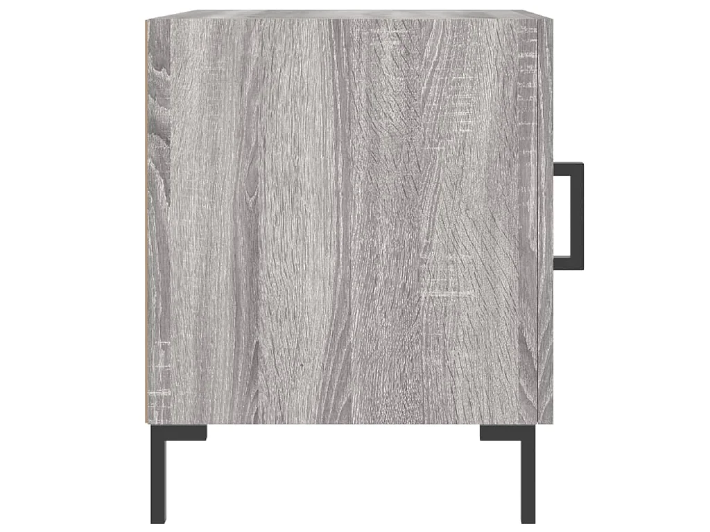 Mesitas noche 2 uds madera ingeniería gris Sonoma 40x40x50 cm