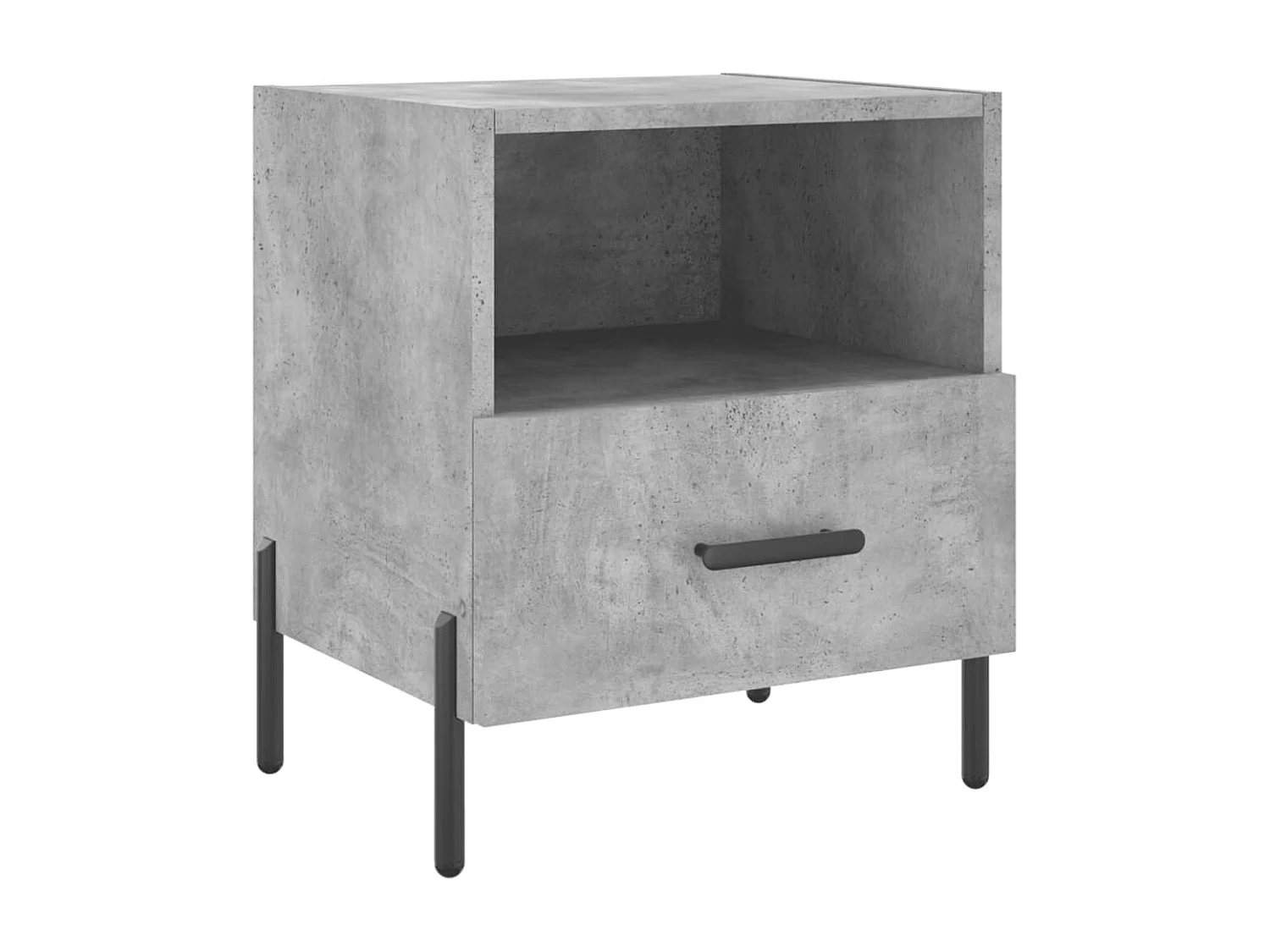 Tables de chevet 2pcs gris béton 40x35x47,5cm bois d’ingénierie