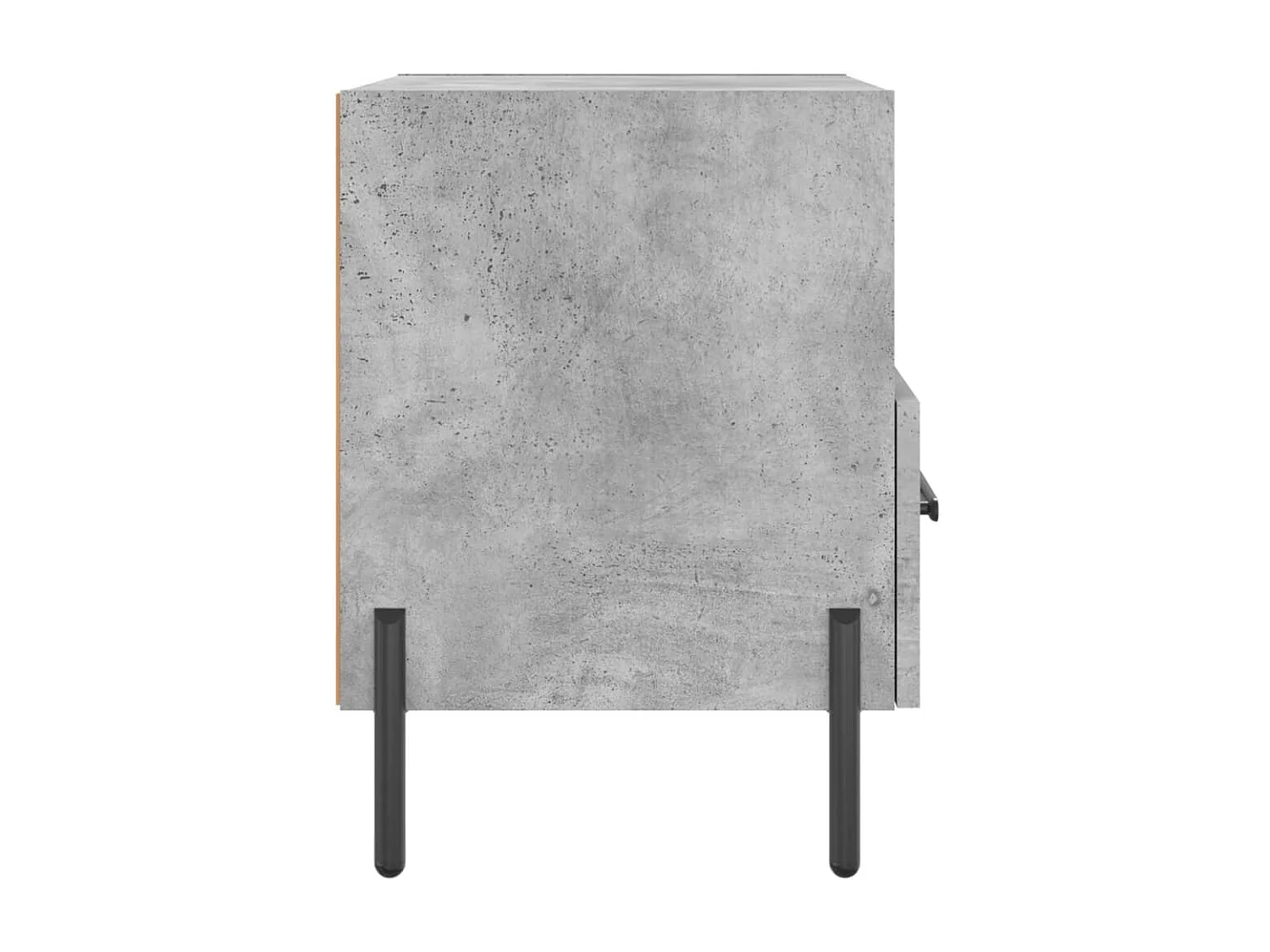 Mesita noche 2 uds madera ingeniería gris hormigón 40x35x47,5cm
