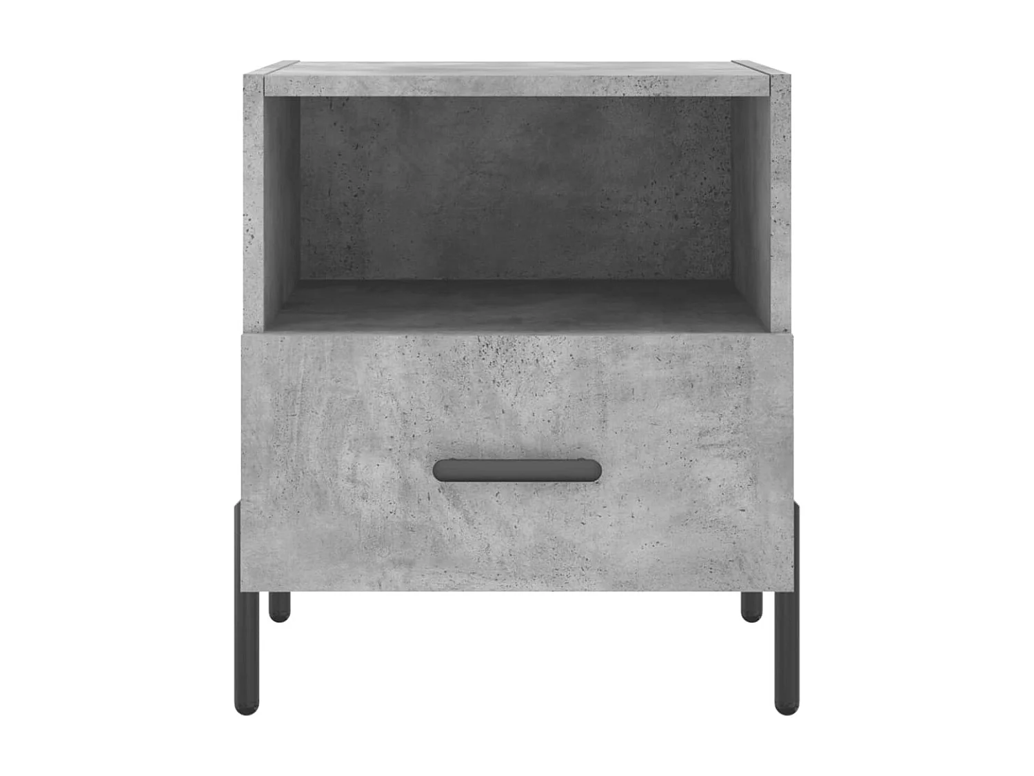 Nachttische 2 Stk. Betongrau 40x35x47,5 cm Holzwerkstoff