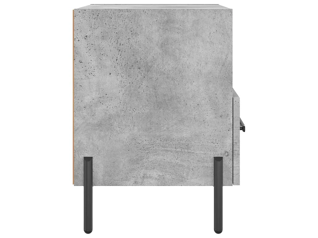 Nachtkastjes 2 st 40x35x47,5 cm bewerkt hout betongrijs