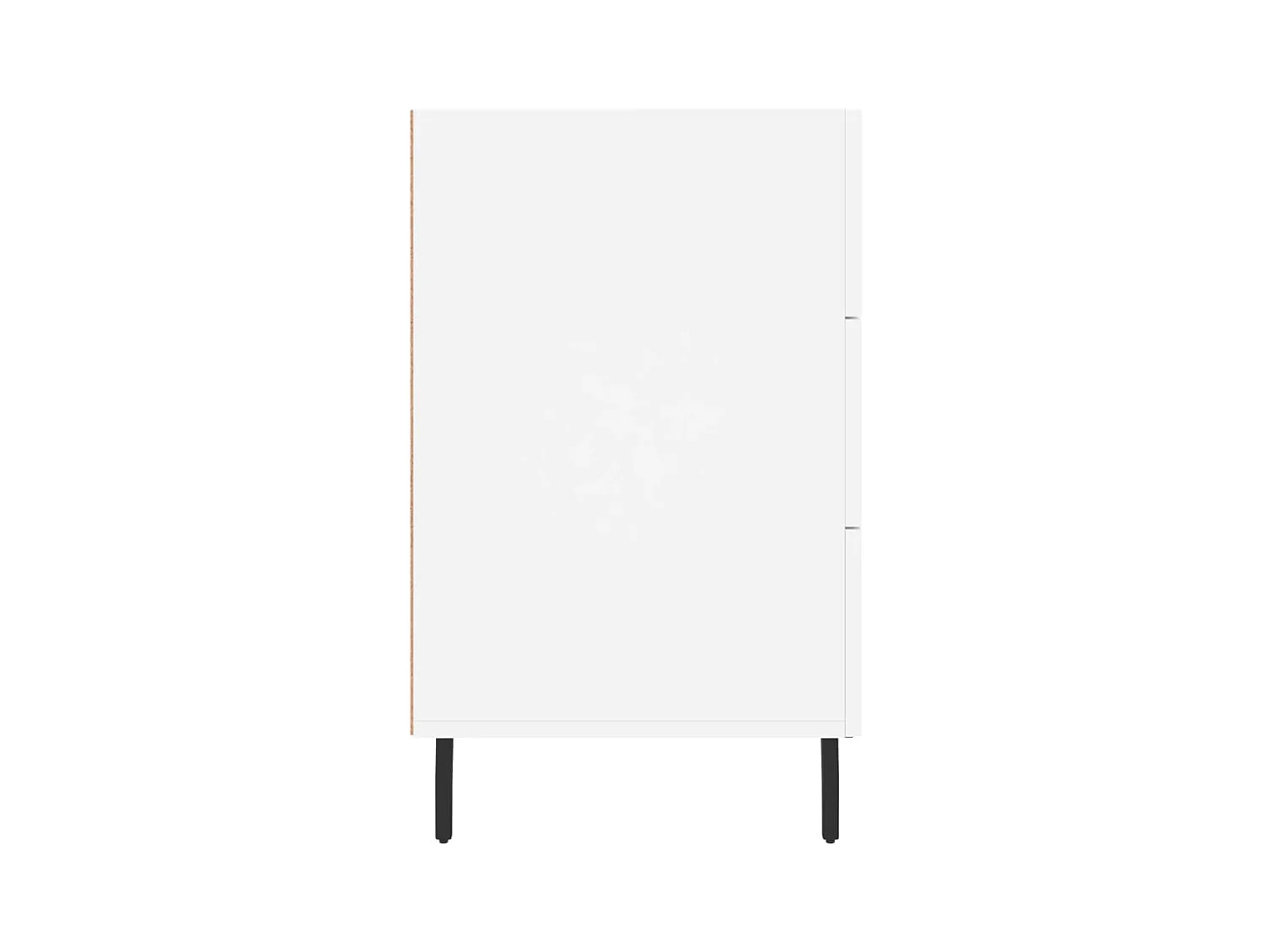 Table de chevet blanc 40x40x66 cm bois d'ingénierie