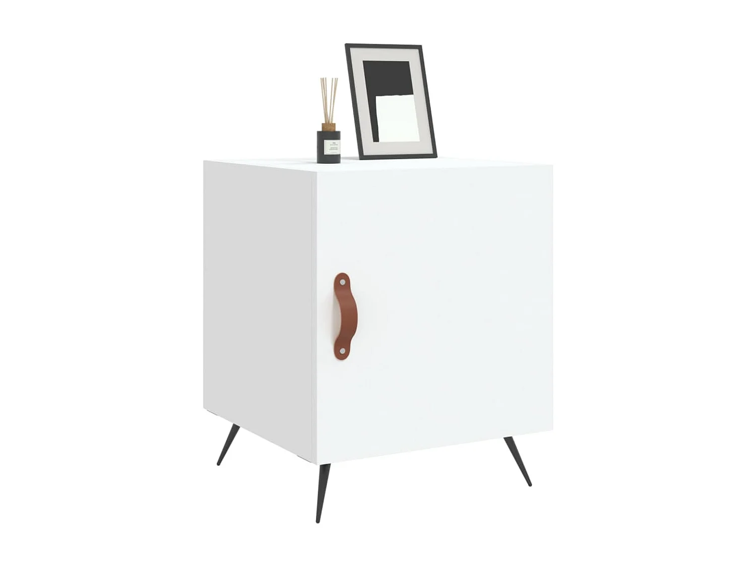 Mesa cabeceira 40x40x50 cm derivados de madeira branco