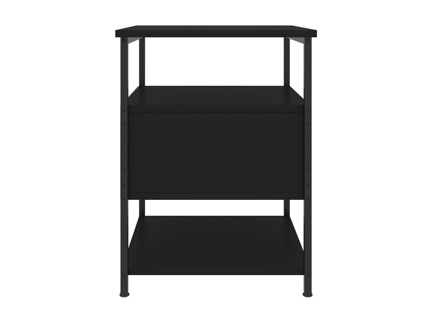 Nachtkastjes 2 st 40x42x56 cm bewerkt hout zwart