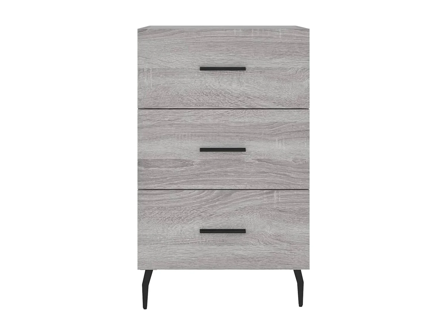 Table de chevet sonoma gris 40x40x66 cm bois d'ingénierie