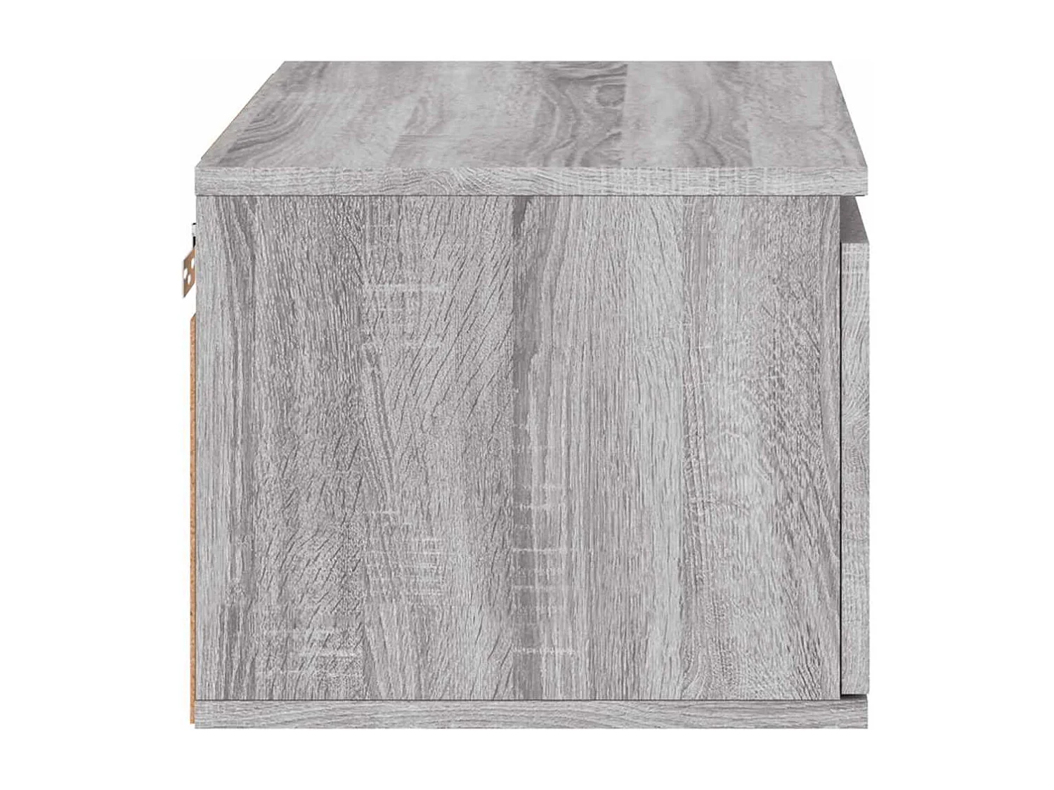 Wand-Nachttische mit LED-Leuchten 2 Stk. Grau Sonoma