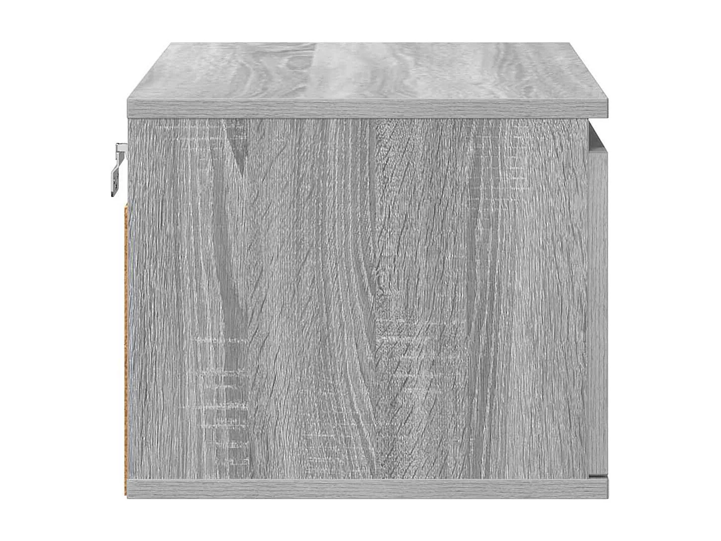 Wand-Nachttische mit LED-Leuchten 2 Stk. Grau Sonoma