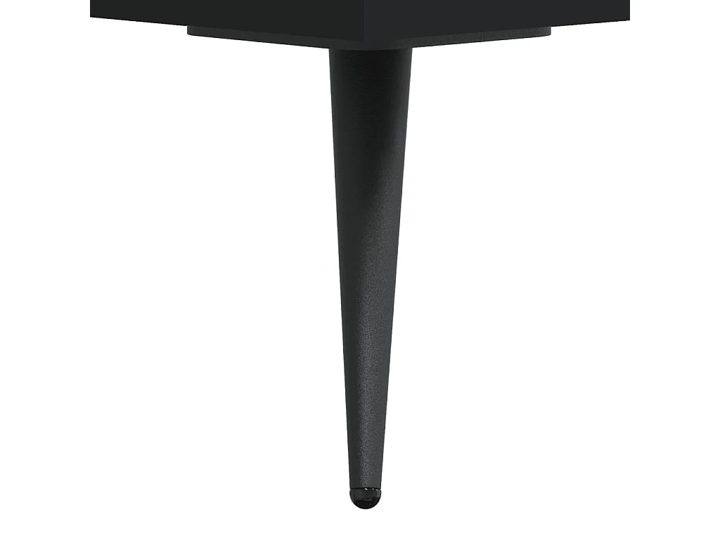 Tables de chevet 2 pcs noir 40x35x47,5 cm bois d’ingénierie